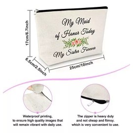 Sfodiary Regalo Dama De Honor Neceser Maquillaje Boda Amiga.