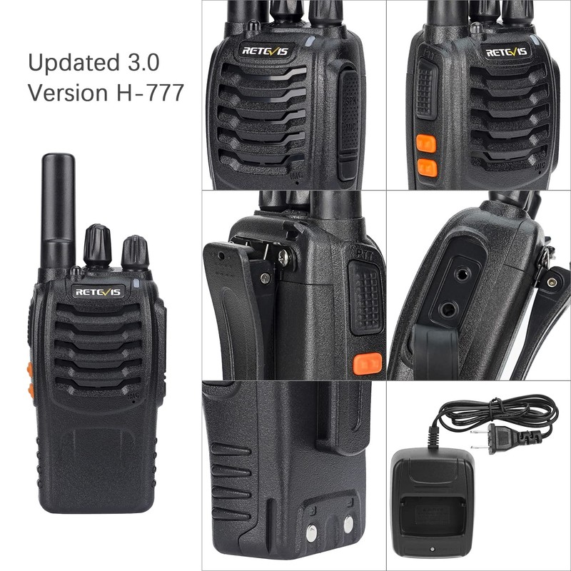 Retevis H-777 Rechargeable Walkie Talkies, Mini 2 Way Radios Long