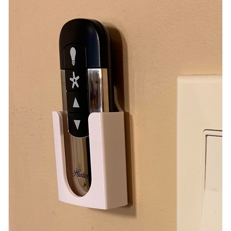 Wall Holder Mount for Hunter Ceiling Fan Remote - White