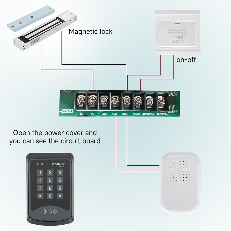 Access Control System RFID 600 lbs Electromagnetic Door Lock with