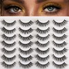 Newcally Lashes False Eyelashes Wispy Natural Volume Faux Mink Fake