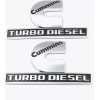 Cummins 2pcs Cummins Emblem Turbo Badge for 19-22 2500 3500