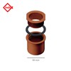INEFA Screw Socket Gutter to Downpipe, Box Shape, brown