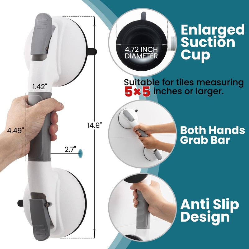 TAILI Grab Bars for Bathtubs and Showers, Shower Handles for