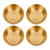DOITOOL 4pcs Small Bowl Stainless Steel Sauce Dishes Round Seasoning