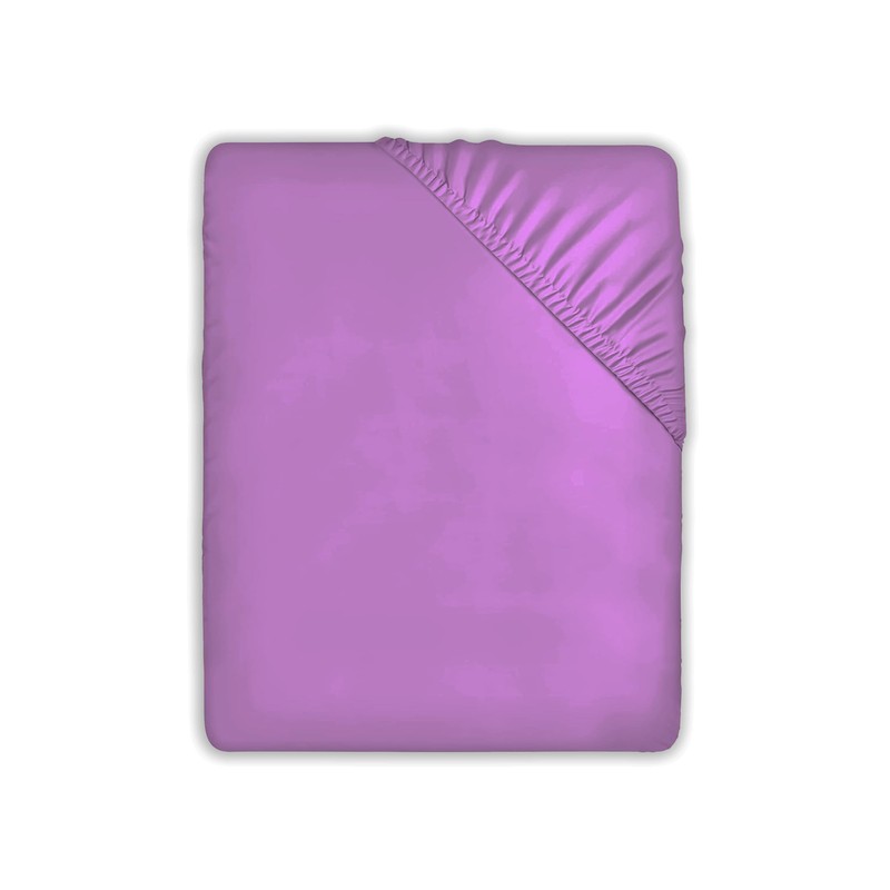 EV DEKOR®MF0001 Fitted Sheet King, Lilac - Deep Pocket Bedsheet