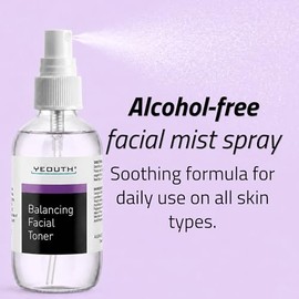 YEOUTH Tonico Facial, Tónico Hidratante Facial - Prepara, Tonifica y Refresca - Minimizador de Poros, Astringente Intermedio - Toner Piel Grasa.