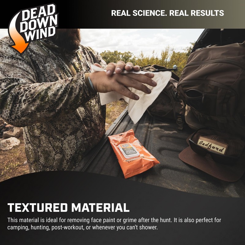 DEAD DOWN WIND Durable Wash Cloth W/Snap Lid Closure (25Ct)