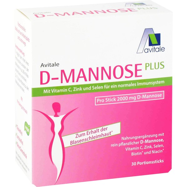 D-Mannose Plus 2000mg Sticks m. Vit. u. Mineralst., 30X2.47 g PUL