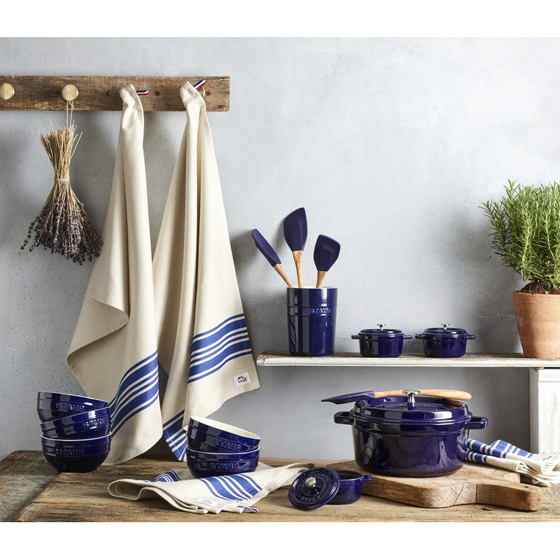 staub Ktchen Cloth 40501-317 Kitchen Cloth, Blue, 27.6 x 19.7