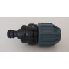 PE pipe connection with quick coupling click connection 20 mm