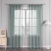 HongYa Pack of 1 Plain Curtain Transparent Voile Curtain with
