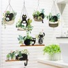 Fujitoya Wall Decor Cat Wall Sticker Plant Scandinavian Wall Decor