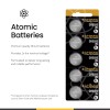 Atomic CR2032 3V Premium Lithium Battery Tearstrip (2 Pack)