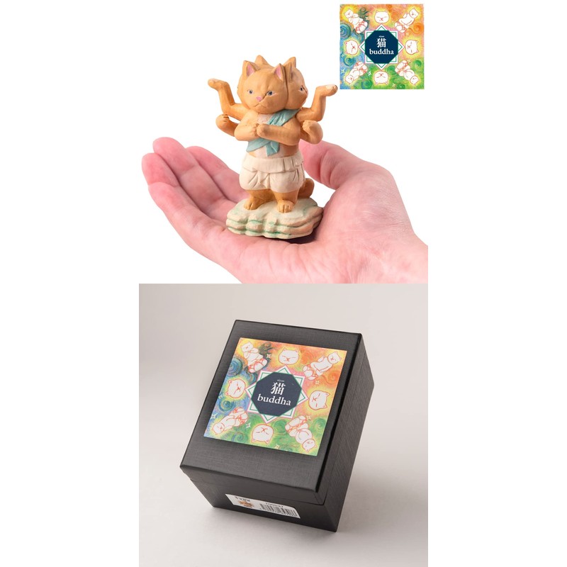 Buddha Cat Asura, Original Sculpture Supervised by Buddha Shop Sakai
