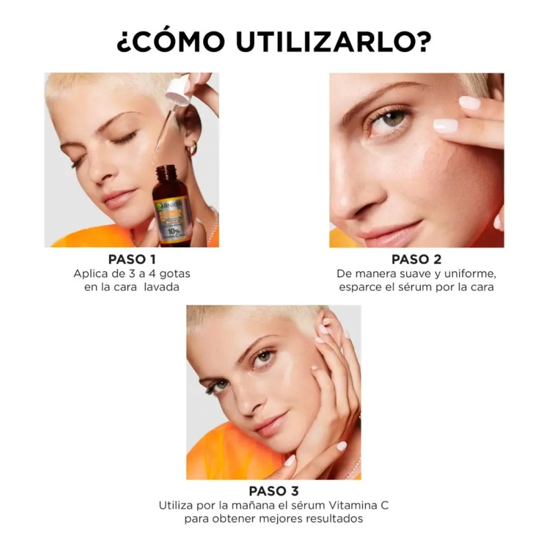 Garnier Exp. Aclara Sérum Noche Antimanchas Vitamina C Pura
