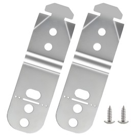 Dishwasher Mounting Bracket 619985 (2 Pack) - Compatible with Bosch Replaces - AP4538351, 00605007, 00628371, 605007, 619985, 628371 Models; Heavy-Duty Anti-Tip Clips for Granite Countertops (Silver)