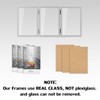3 Picture Frame 4x6 Silver Triple Hinged MDF Wood with