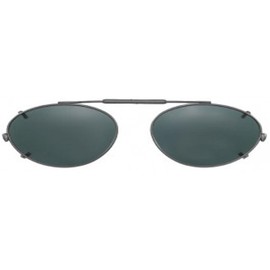 Shade Control Visionaries Polarized Clip on Sunglasses - Almond - Bronze Frame - 49 x 35