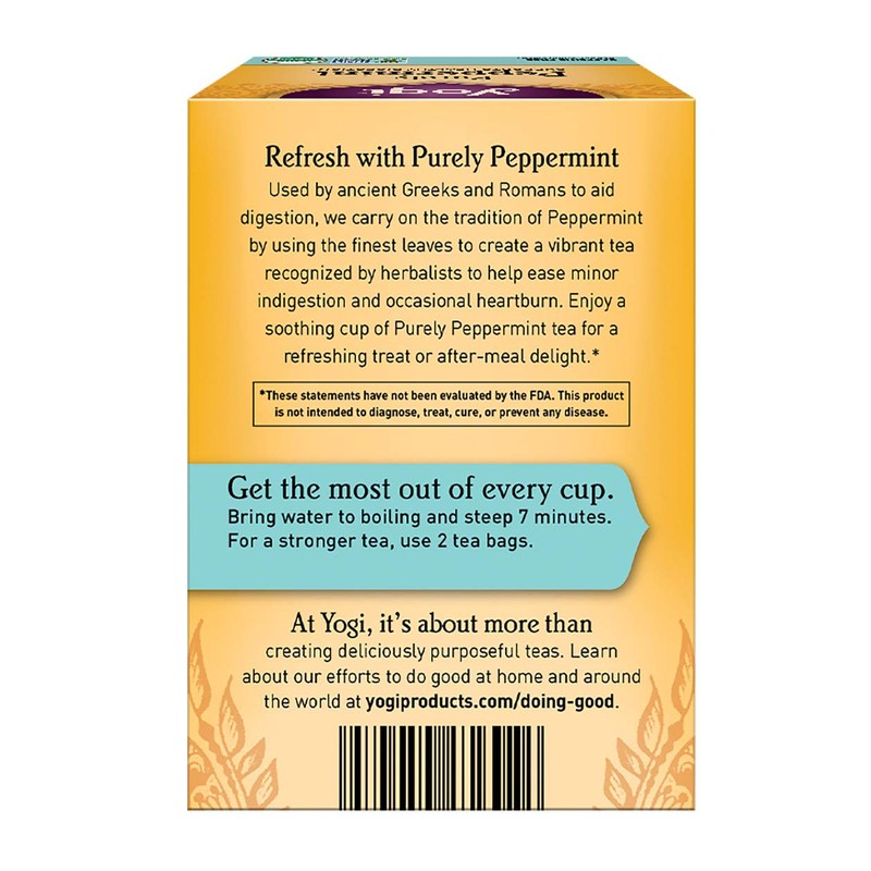 Yogi Tea, Purely Peppermint, 16 Count