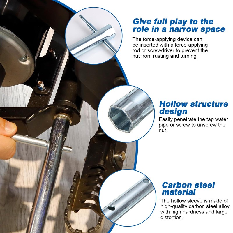 Rierousy 10 Pipe Socket Spanner Set Socket Spanner Spark Plug