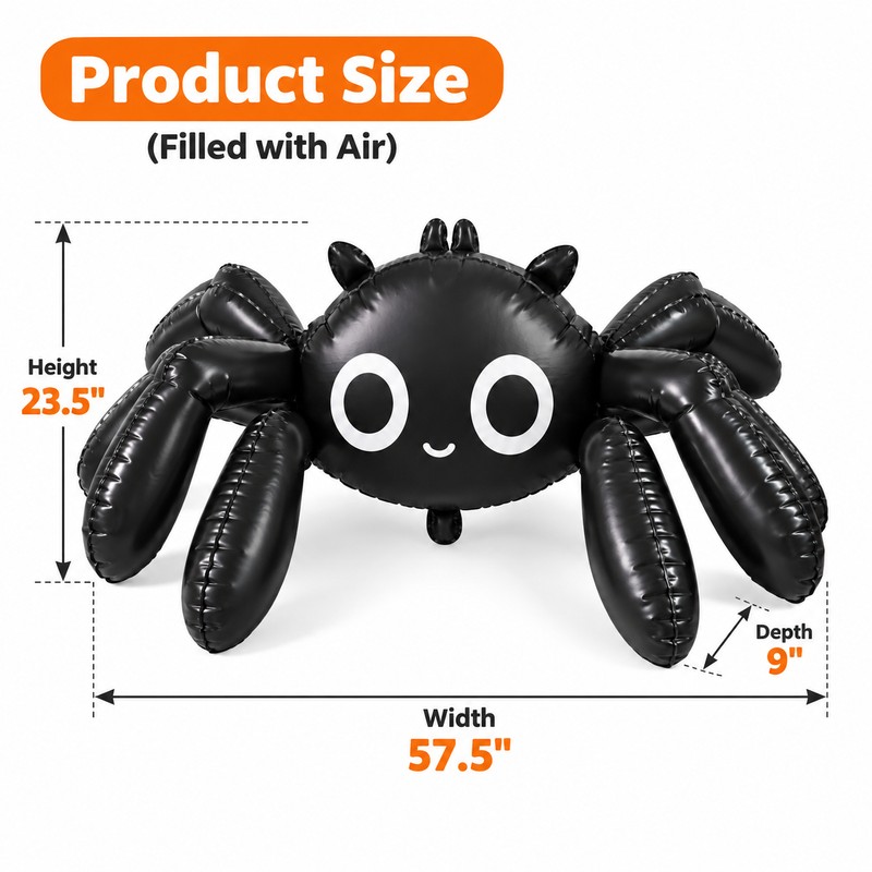 3D Spider Balloon for Halloween Party Decorations – Eye-Catching Inflatable