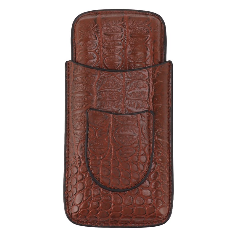 3 Finger Cigar Case Artificial Leather Soft Anti Fade Breathable