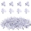 50Pcs Shelf Support Peg, Support Cabinet Shelf Pins, Clear Plastic