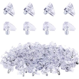 50Pcs Shelf Support Peg, Support Cabinet Shelf Pins, Clear Plastic Replacement Peg, Bracket Pins for Cabinet Shelf Supports Pins Shelf Holder Locking Pins, 5mm