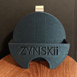 3D Printed Vehicle Sun Visor Holster - Non-Toxic PLA, Designed for Secure Access, Available in Multiple Colors and Text Options:_Galaxy_Zynnies_Strong Metal Clip fits Most Vehicles Sun Visor