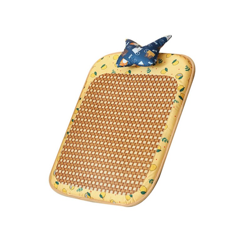 Dog Rattan Cooling Mat Bite Resistant Comfortable Breathable Cat Cooling