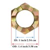 2 Sets Trailer Nut Kit for 1" Shaft Spindle, Includes