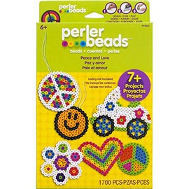Perler Plastic Fun Fusion Fuse Bead Activity Kit Peace and Love