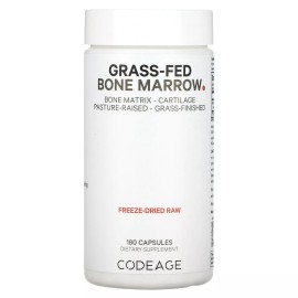 Grass-Fed Bone Marrow Capsules – 500mg, 180 Count – Nutrient-Dense, Pasture-Raised, Non-GMO, Freeze-Dried for Maximum Nutrient Retention