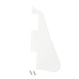 Banworks 1 Ply Les Paul Pickguard LP Pickguard Scratch Plate 2-Hole Electric Guitar Pickguard for Epiphone EPI Les Paul LP JT/HB-06 White