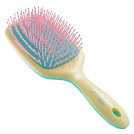 Kinugawa Company Women's Hair Brush, Scalp, Masage, Cushioning Brush, Lightweight, Handle, Pop Color, Cute, Ultra Light, Wide, L Size 8939M