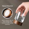 MOLADRI 26 oz/850 ml Clear Glass Storage Canister with Airtight