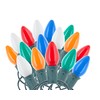 25-Pack C7 Multicolor 7-Watt Christmas Light Bulbs, Ceramic Base, Extended