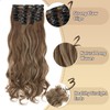 Benehair 22" Clip in Hair Extensions 12 Pcs Long Curly