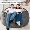 Homguava 5FT Bean Bag Chair Giant BeanBag with Memory Foam