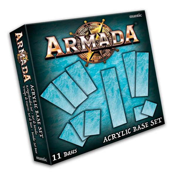 Mantic Games MGARM104 11 x Armada Acrylic Bases, Blue