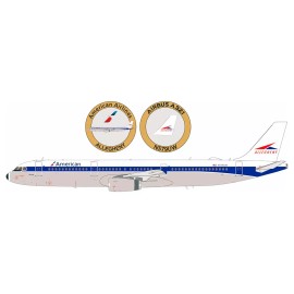 InFlight 200 1:200 IF200 American Airlines (Allegheny retro) Airbus A321-231 N579UW w/Stand