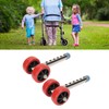 Fockety Adjustable Height Walker Wheels with Ski Glides for Most
