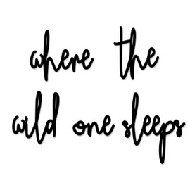 Where The Wild One Sleeps Toddler Boys Room Decor Playroom Wall Decor Wooden Wall Art Decoration for Boys and Girls