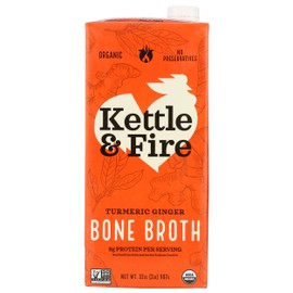 Kettle & Fire Organic Turmeric Ginger Bone Broth, 32 OZ
