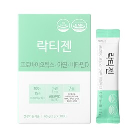 Lactigen lactic acid bacteria 30 sachets, 1 box, lactic acid bacteria for the whole family developed by a pharmacist / 락티젠 유산균 30포 1박스 약사가 개발한 온가족 유산균