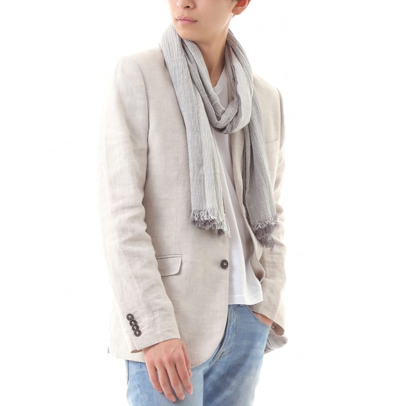 Kyoto Okayama Large Stole, Thin, All Seasons, Protection Against Air