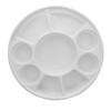 Pooja Bazar Disposable Plastic Plates 9 Compartment Thali - White