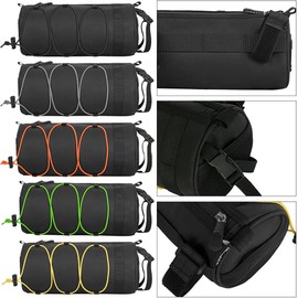 Bicycle Handlebar Bag, Shoulder Bag, Bicycle Bag, Multifunctional Bicycle Handlebar Bag, Waterproof with Shoulder Strap, for Road Bike, Mountain Bike, Cycling, Travel, 2.5 L (Yellow)