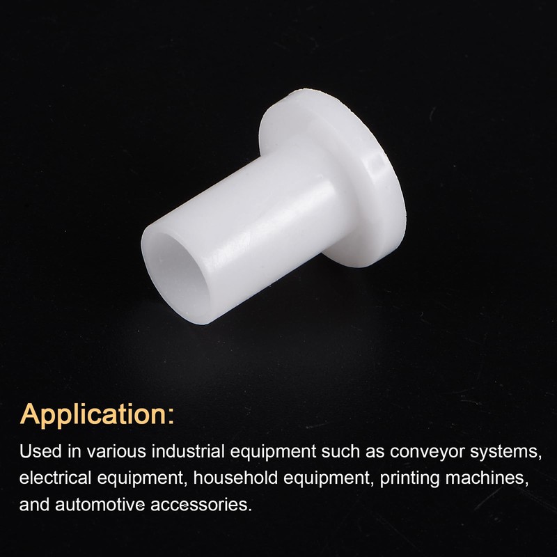 QUARKZMAN Pack of 4 Flanged Plain Bearings Plastic Bushings 10mm